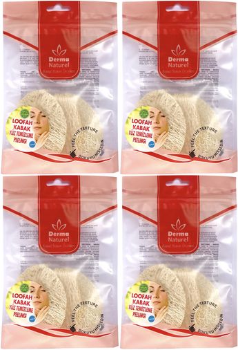Loofah Yüz Temizleme (Sivilce ve Siyah Noklar için) Peeling MS-06 (4 Lü Set)
