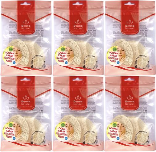 Loofah Yüz Temizleme (Sivilce ve Siyah Noklar için) Peeling MS-06 (6 Lı Set)