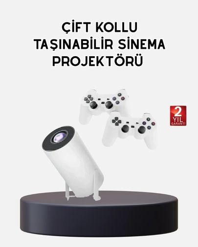 Luord Store 113470545 Kablosuz Projeksiyon Cihazı 4K Destekli Hdmı Usb Oyun Uyumlu