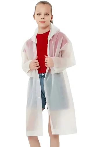 MA-115 Unisex Çocuk Rüzgar Geçirmez Kapüşonlu Yağmurluk Eva Yağmurluk