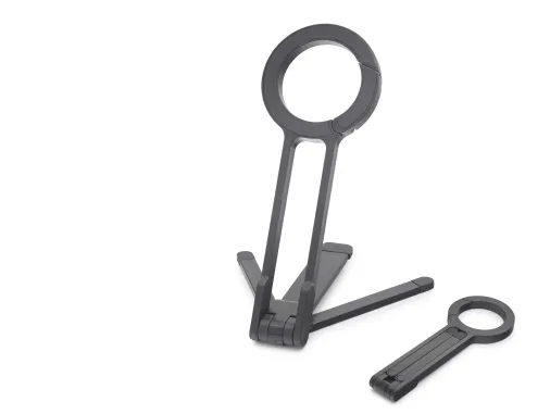 Manyetik Katlanir Masaüstü Telefon Standı Plastik - Siyah ND8029
