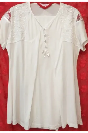 Marilyn 5542 Hamile Pijama Takımı Ekru