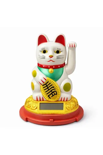 Marsilyan GWS55MT3-KH-ALK4520GEWR Güneş Enerjili Sallanan Şans Kedisi - Maneki Neko Alk4520