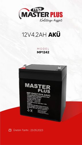 Masterplus 12V4.2Ah Kuru Akü
