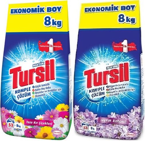 Matik Toz Çamaşır Deterjanı 8+8:16KG Taze Kır Çiçekleri + Leylak Bahçesi Beyaz ve Renkli