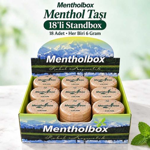 Menthol Taşı 6 Gram X 18 Adetli Standbox - Spa ve Masaj Mentolü