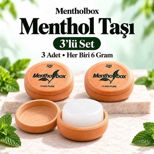 Menthol Taşı 6 Gram X 3 Adet - Spa ve Masaj Mentolü