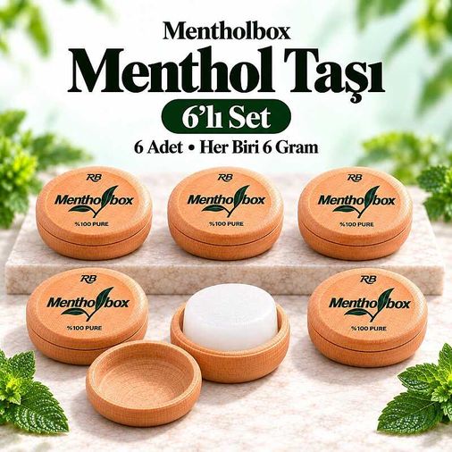 Menthol Taşı 6 Gram X 6 Adet - Spa ve Masaj Mentolü