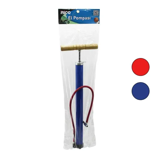 METAL GÖVDE   AHŞAP KOL   İRAN  EL POMPASI  55CM   TOP - BİSİKLET - MOTOR  AYAKLIK APARATLI (4745)
