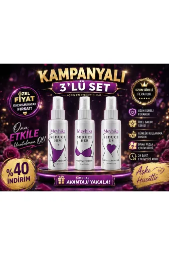 MEYHİKA PROFESSİONAL 5628272725 3’Lü Genital Bölge Parfüm Freş Çiçeksi Kokulu Fırsat Paketi 60 Ml