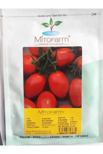 Mitofarm Tohumculuk BTM001RGR Mitofarm Rio Grande Salçalık Domates Tohumu 10Gr