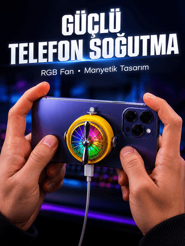 Mobil lar İçin RGB Işıklı Telefon Soğutucu