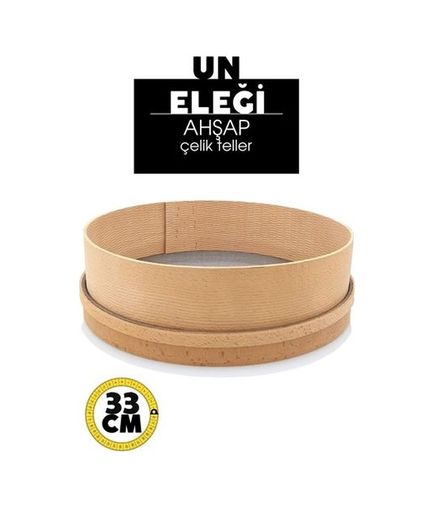 Modacar Ahşap Un Eleği 33 Cm Renkli