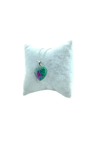 Moony Stone Anyltkalp Anyolit Kalp Doğal Taş Kolye