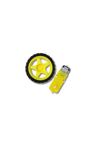 morMaker MMEP035 6 V 250 Rpm Motor Ve Uyumlu Tekerlek