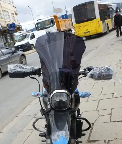 MOTOCAM Hero X Pulse Ön Cam 2020-2026 Model 46cm Siyah Renkli 4mm