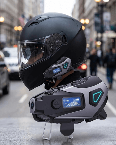 Motosiklet Kask Bluetooth Kulaklık Uzun Pil Ömrü Kamera ve Sesli Komut Destekli