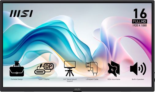 MSI Pro MP165 E6 15.6" Taşınabilir Monitör