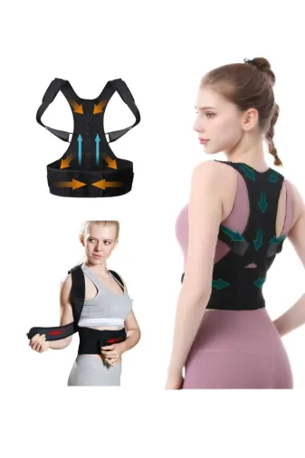 MultiFlexPro MF16 Ortopedik Vücut Sırt Omuz Bel Destekleyici Kambur Önleyici Manyetik Dik Duruş Korsesi