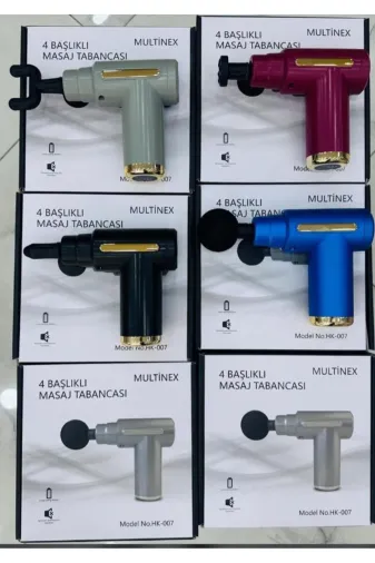 MULTİNEX HK-007 Multinex 4 Başlıklı Masaj Tabancası