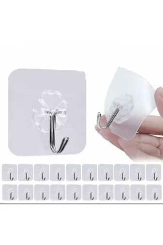 Mutlu Store UA0503 Aveo 5 Adet Kendinden Yapışkanlı Şeffaf Askı
