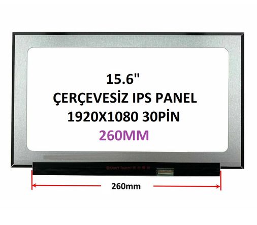 N156HCA-EAC REV.C1 15.6’’ 30 Pin 260mm PCB Vidasız Ekran