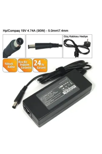 NA-KR60828 Hp Compaq Tablet Pc Tc4400 Series Notebook Adaptörü Şarj - 19V 4.74A (Uc:5.0X7.4)
