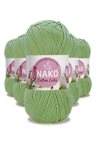Nako RT-RYL-HMR16142 5 Adet Cotton Lüks Yelek Tunik Kazak Bluz Hırka İpi Yünü Çağla 97578