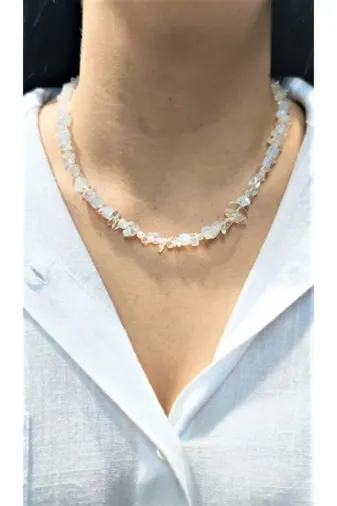 NATURALİM 61166116 Opal Kiriktaş Kolye Doğal Taş
