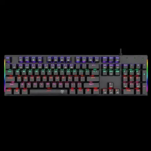 NAXOS, T-TGK310, USB Kablolu, Türkçe Q, Rainbow RGB, Mechanical, Blue Switch, Gaming Klavye (Powered By REDRAGON)