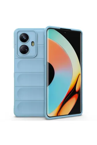 Newface Realme 10 Pro 5G Kılıf Optimum Silikon - Sky Blue