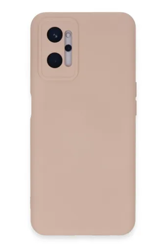 Newface Realme 9i 4G Kılıf Nano içi Kadife Silikon - Pudra