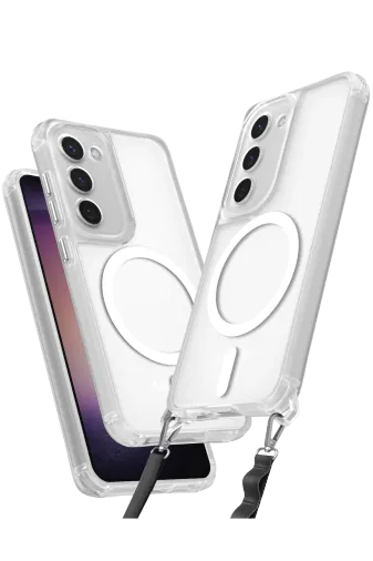 Newface Samsung Galaxy S23 Plus Kılıf Enka Magsafe Silikon Kılıf - Şeffaf