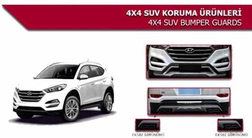 Niken 43108641 Hyundai Tucson Ön Arka Tampon Koruması Difüzör 2015-2018