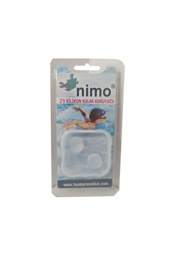 Nimo Nimo_2li_Silikon 2 Li Silikon Kulak Tıkacı Kulağı Basınçtan Koruma Aparatı Tıkaç Havuz Deniz Uçak By Sungur Medikal