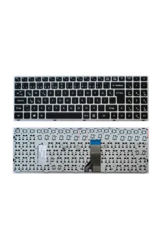 NK-KR30102A,659 Th-Casper Twd Exper Twd Notebook Klavyesi - Gümüş Gri Tuş Takımı