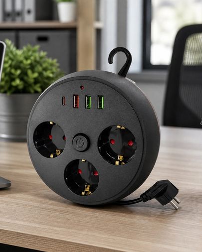 Nm-store 25DYMUCZZZSARGILIAKIMKORUMA3395 Akım Korumalı Çoklu Priz 3 Priz 3 Usb 1 Type C 2 Metre Kablo Güvenli Şarj Diğer