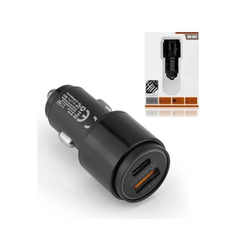 Nm-store epo9680 45W Pd Usb Oto Şarj Kafa Hızlı Şarj Çakmaklık Adaptörü, Usb-C Ve Usb-A Çıkışlı, Apple Uyumlu Iphone Ve Android