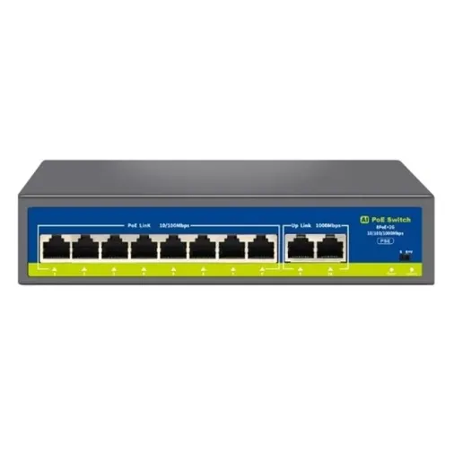 Novacom Nvc-hıf0820gbl-c 8+2 Port Gigabit Uplink Poe Switch (250m Extend Modlu)