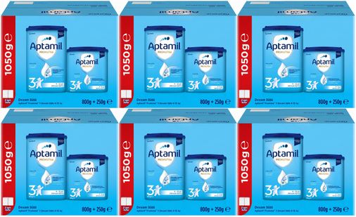 Nutrıcıa Aptamil Pronutra 1050GR (800+250GR) Devam Sütü No:3 (9-12 Ay) Avantaj Pk (6 Lı Set)