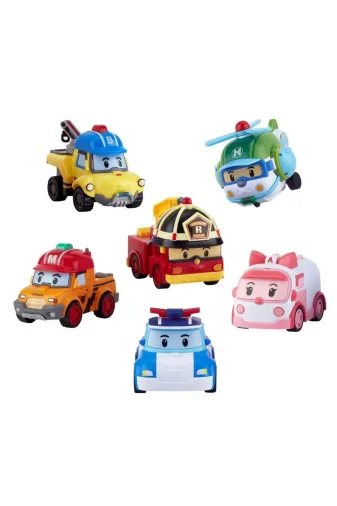NW NessiWorld casaxmlPOLIZR-914 Robocar Poli Gogo Rescue Deluxe 6'lı Set
