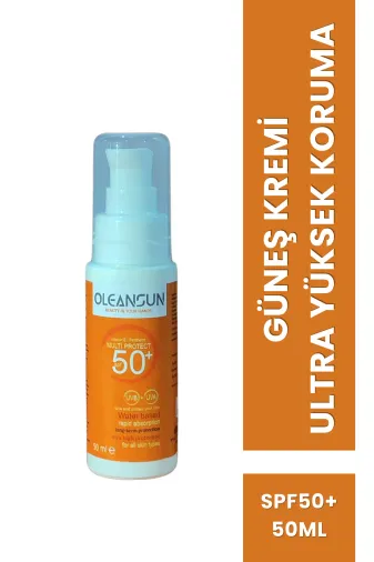 OLEANSUN 8697869095975-1 Ultra Yüksek Korumalı Güneş Kremi 50 Spf El & Yüz & Vücut 50 Ml