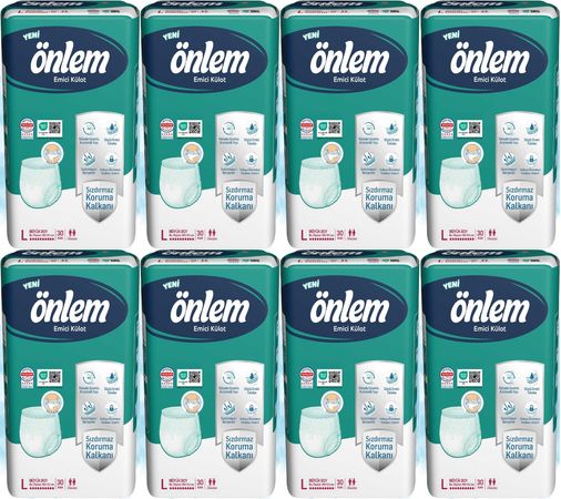 Önlem Emici Külot Yetişkin Bezi L - Large - Büyük 240 Adet (8PK*30)