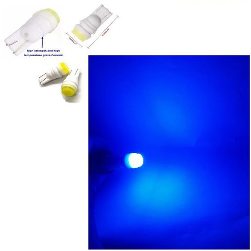 orco T10LEDPORSELENBLUE ( 4 X Adet)  1 Set T10 Led Dipsiz Ampul 12V Porselen&seramik Blue (0°Isinma&porselen Zemin)