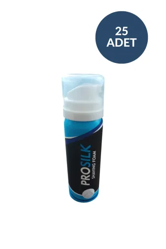 otel bukleti 50trasbuklet25 25 Adet Seyehat Boy Traş Köpüğü 50 Ml + 10 Adet Mini Sabun Hediye