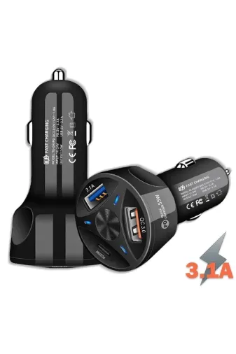 otodemir 231032021042 Araç Çakmaklık Şarjı - Type C Şarj Aleti - Usb Şarj - 55W Araba Çakmak Soket Şarj - Çakmak Şarj-