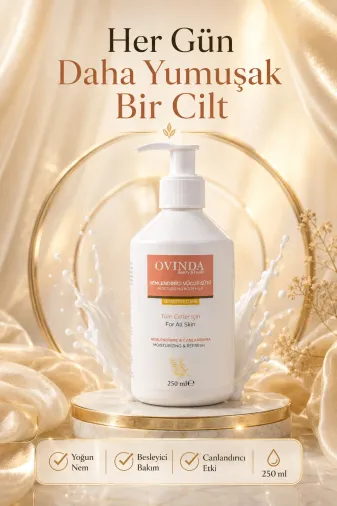 Ovinda OVD-01.03 Vücut Sütü Nemlendirici & Canlandırıcı 250 Ml Tüm Ciltler Için
