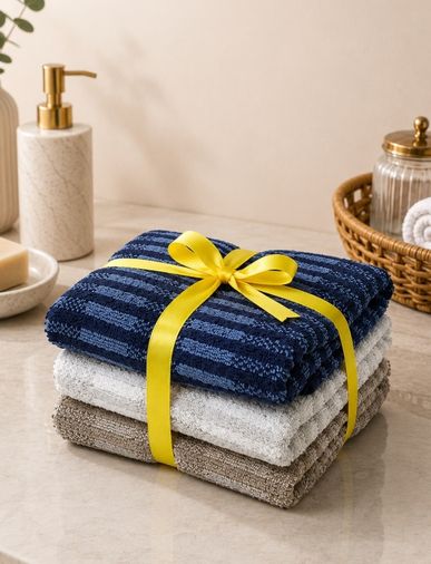 Özdilek -Striscia 3 LÜ SET- Premium El ve Yüz Havlusu (50x90)