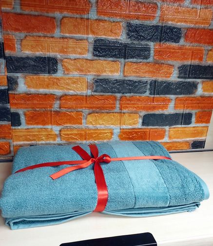 Özdilek Svv Border Büyük Boy Banyo Havlusu (89x173) - Aqua (Su)