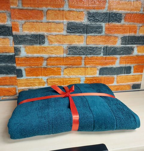 Özdilek Svv Border Yeni Seri Banyo Havlusu (76x147) - Dark Teal (Koyu Turkuaz)
